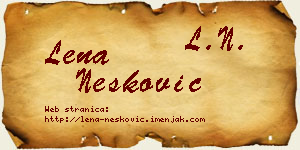 Lena Nešković vizit kartica